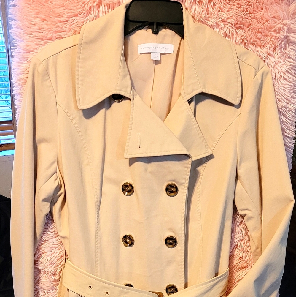 New York and Co. Beige Trench Coat